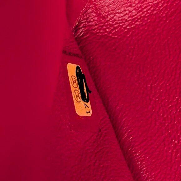 Chanel Rare 2013 17b Red Quilted Classic Jumbo Lambskin Double Flap Bag - Picture 16 of 16